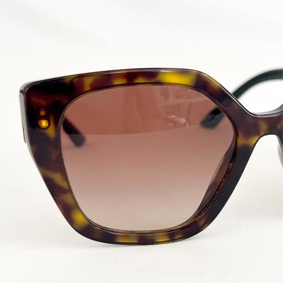 Prada PR 24XS Sunglasse Oversize Cat Eye Havana Tortoise Frame - Picture 8 of 12